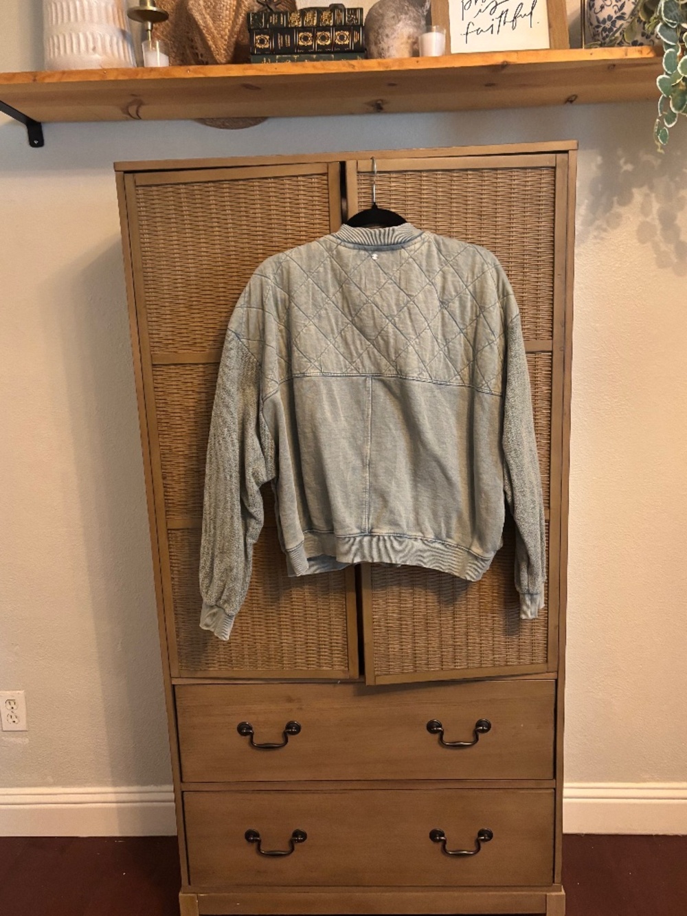 ANTHROPOLOGIE - PILCRO QUILTED BOMBER JACKET - M - Picture 5 of 5